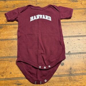 College Kids Harvard University Infant Bodysuit Maroon‎ 18M Cotton RN128135